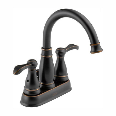 Porter 4 in. Centerset 2-Handle Bathroom Faucet in Oil Rubbed Bronze - Super Arbor