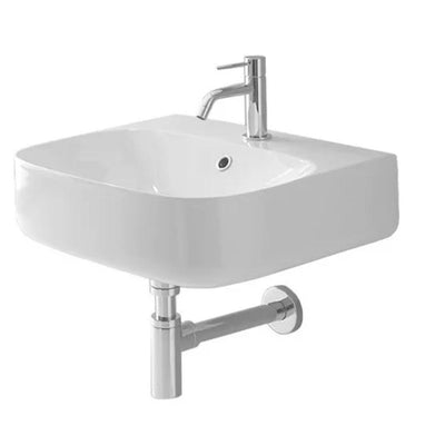 Nameeks Moon Wall Mounted Bathroom Sink in White - Super Arbor