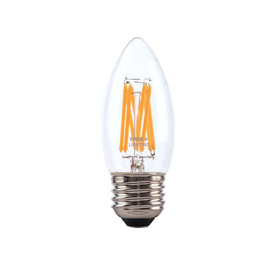 Cree 75-Watt Equivalent B11 Candelabra E26 Dimmable LED Post Light Bulb in High Brightness Soft White (2700K) - Super Arbor