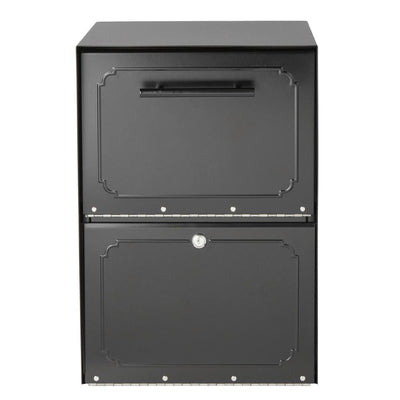 Oasis Black Post-Mount or Column-Mount Locking Drop Box - Super Arbor