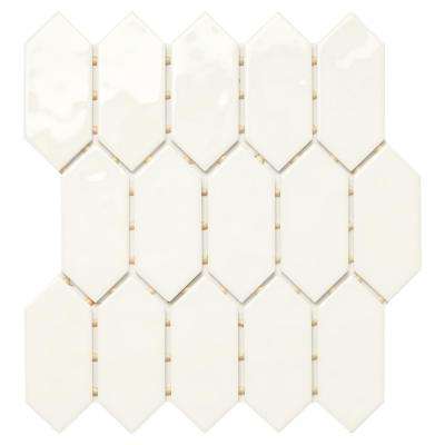 Marazzi 
    LuxeCraft 11 in. x 12 in. x 6.35mm White Ceramic Picket Mosaic Wall Tile (0.73 sq. ft. / piece) - Super Arbor