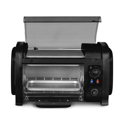 Black Hot Dog Roller and Toaster Oven - Super Arbor