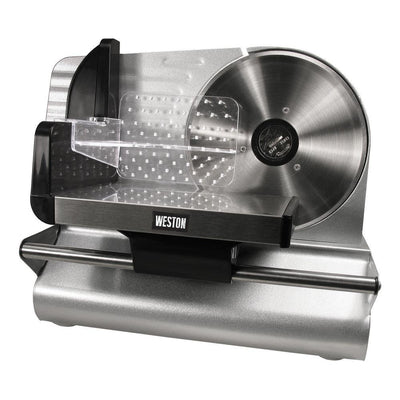 200 W 7.5 in. Silver Electric Meat Slicer - Super Arbor