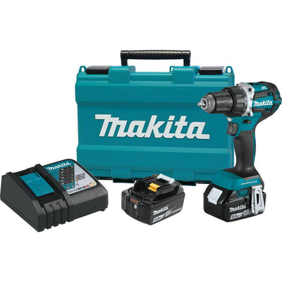 18-Volt LXT Lithium-Ion Compact Brushless Cordless 1/2 in. Driver-Drill Kit with Two 5.0 Ah Batteries, Charger Hard Case - Super Arbor
