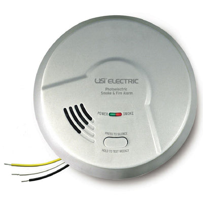10 Year Sealed Battery Backup, Hardwired, Photoelectric Smoke And Fire Detector, Microprocessor Intelligence - Super Arbor