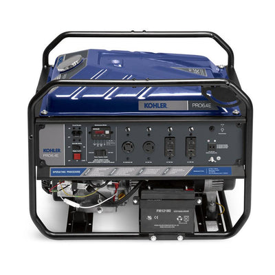 KOHLER 6,400-Watt Gasoline Powered Electric Start Portable Generator with Command PRO Commercial Engine - Super Arbor