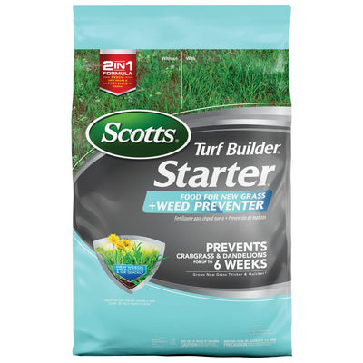 Scotts 10,000 sq. ft. Turf Builder Starter Food for New Grass Plus Weed Preventer - Super Arbor