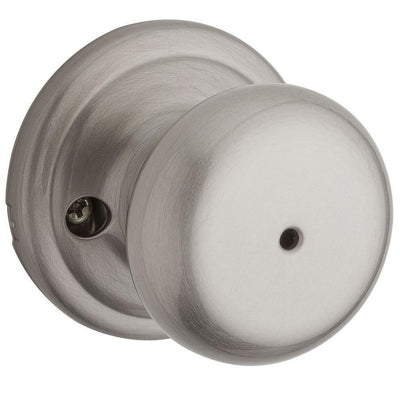 Juno Satin Nickel Privacy Bed/Bath Door Knob - Super Arbor