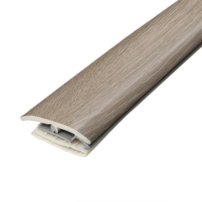 Flint Grey 0.31 in. T x 2 in. W x 78.7 in. L Vinyl 4 in 1 Molding - Super Arbor