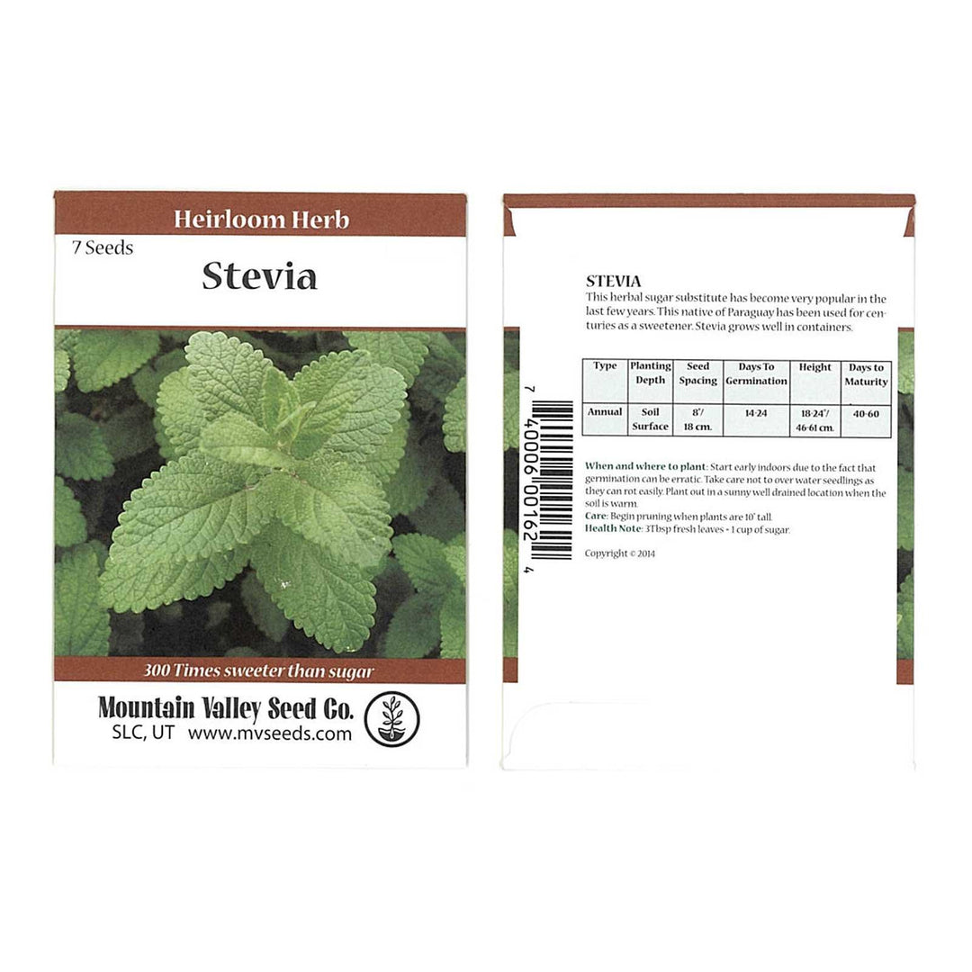 stevia plant seeds Stevia Sweet Herb Plant Seeds - 7 Seed Packet