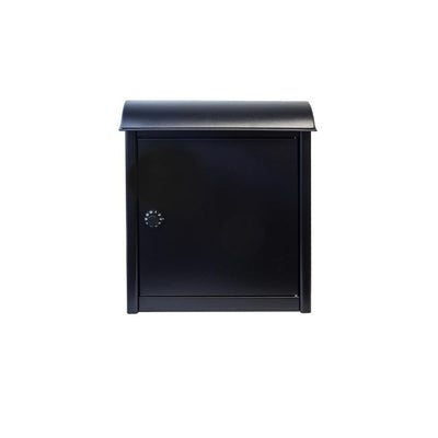 Leece Wall Mounted Mailbox in Black with Combo Lock - Super Arbor