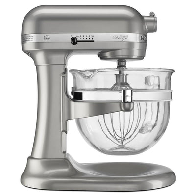 Pro 600 Design Series 6 Qt. 10-Speed Sugar Pearl Silver Stand Mixer with Bowl Lift - Super Arbor