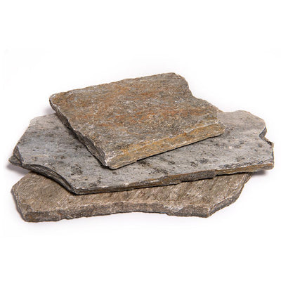 18 in. x 12 in. x 2 in. 60 sq. ft. Storm Mountain Natural Flagstone for Landscape, Gardens and Pathways - Super Arbor