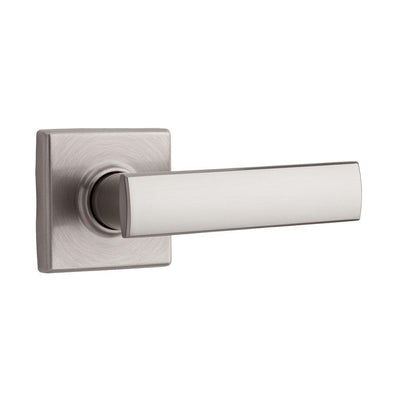 Vedani Square Satin Nickel Passage Hall/Closet Door Lever - Super Arbor