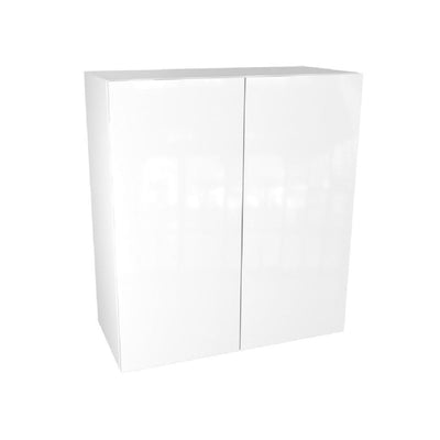 Threespine Ready to Assemble 30 in. W x 30 in. H x 12 in. Wall Cabinet in White Gloss - Super Arbor