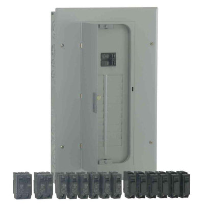 PowerMark Gold 100 Amp 20-Space 20-Circuit Indoor Main Breaker Value Kit Includes Select Circuit Breakers - Super Arbor