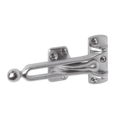 Brushed Chrome Swing Bar Door Lock with Edge Guard - Super Arbor