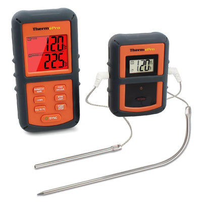 Wireless Remote Digital Kitchen Cooking Meat Thermometer Dual Probe for BBQ Smoker Grill Oven - Super Arbor