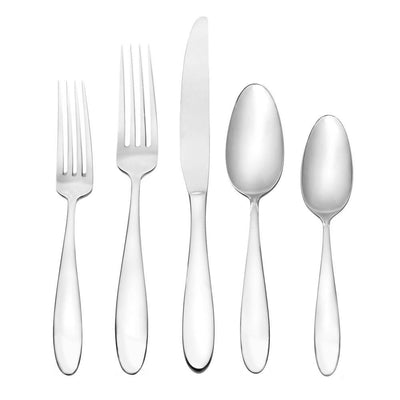 Landon 45-Piece Silver 18/0 Stainless Steel Flatware Set (Service for 8) - Super Arbor