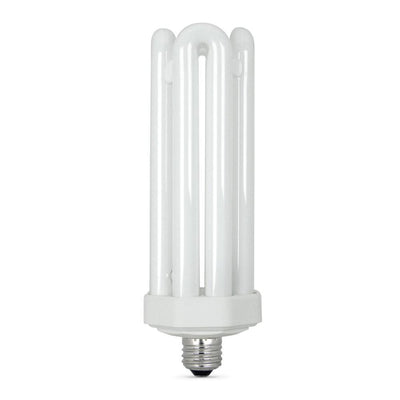 300-Watt Equivalent CFLNI Quad Tube E26 Base with Mogul Base Adapter Non-Dimmable CFL Light Bulb, Daylight 6500K - Super Arbor