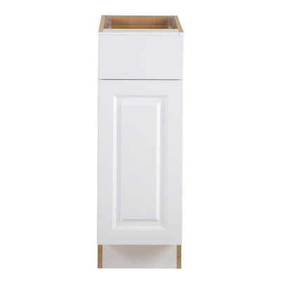 Benton Assembled 12x34.5x24.5 in. Base Cabinet with Soft Close Full Extension Drawer in White - Super Arbor