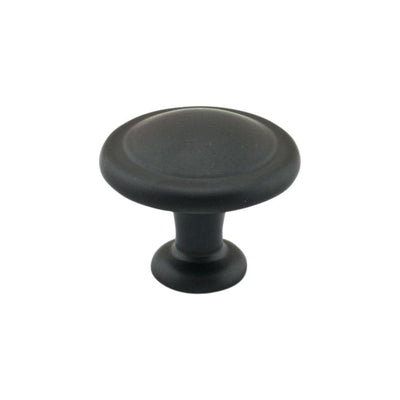 1-1/4 in. (31.5 mm) Matte Black Cabinet Knob - Super Arbor