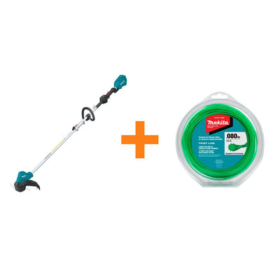 Makita 18V LXT Lithium-Ion Brushless Cordless String Trimmer (Tool-Only) with bonus 0.080 in. x 175 ft. Twisted Trimmer Line