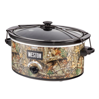 Realtree Edge 5 Qt. Camouflage Slow Cooker with Lid Strap - Super Arbor