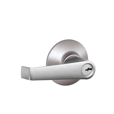 Schlage Elan Satin Chrome Entry Lockset ANSI Grade 2 1-3/4 in.