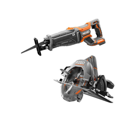 18-Volt Cordless 2-Tool Combo Kit with Brushless Circular Saw and OCTANE Brushless Reciprocating Saw (ToolsOnly) - Super Arbor