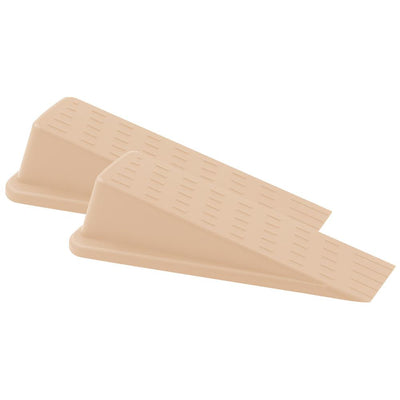 Heavy-Duty Almond Door Stop (2 per Pack) - Super Arbor