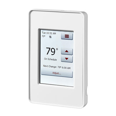 QuietWarmth 120-Volt/240-Volt Programmable WIFI Enabled Smart Touch Thermostat with Floor Sensor - Super Arbor