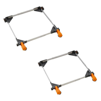 650 lbs. Universal Adjustable Mobile Base Power Tool Limit Stationary (2-Pack) - Super Arbor