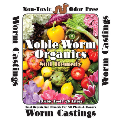 Noble Worm Organics 1 cu. ft. / 25 lb. Organic Worm Casting Soil - Super Arbor