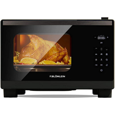 1400W 6 Slices of Bread Black 26 Qt Countertop Steam Convection Oven Toaster Oven, with Bread Cooking Trays - Super Arbor