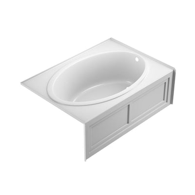 NOVA 60 in. x 42 in. Acrylic Right-Hand Drain Alcove Rectangular Soaking Bathtub in White - Super Arbor