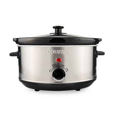 3.5 Qt. Stainless Steel Slow Cooker with Temperature Settings - Super Arbor