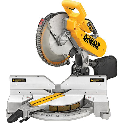 15 Amp Corded 12 in. Double-Bevel Compound Miter Saw with XPS Light - Super Arbor