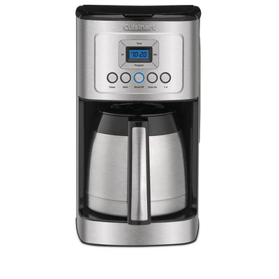 12-Cup Programmable Silver Coffee Maker with Built-In Timer - Super Arbor