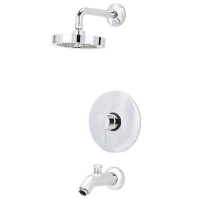 Elba Pressure Balance Single-Handle 1-Spray Tub and Shower Faucet in Chrome (Valve Included) - Super Arbor