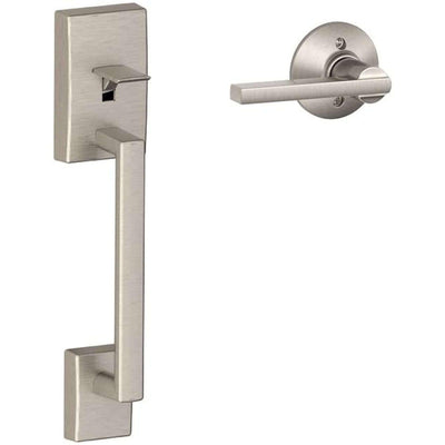 Schlage Century Satin Nickel Handleset Grade 1 1-3/4 in.