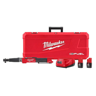 M12 FUEL ONE-KEY 12-Volt Lithium-Ion Brushless Cordless 1/2 in. Digital Torque Wrench Kit with Two 2.0 Ah Batteries - Super Arbor