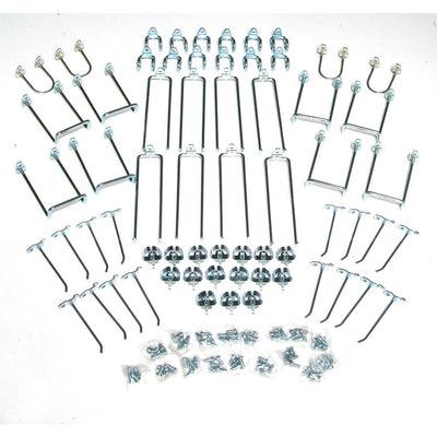 Triton Products DuraHook 64-Piece Zinc Plated Steel Hook Assortment for DuraBoard - Super Arbor