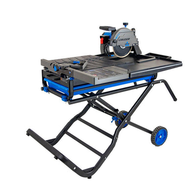 Delta Cruzer 10 in. Wet Tile Saw with Folding Portable Stand - Super Arbor