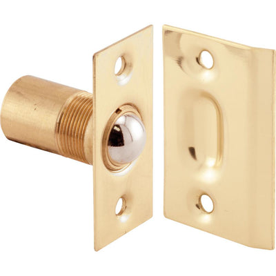 11/16 in. Solid Brass Housing and Plates w/Steel Ball Catch and Inner Spring for Hinged Doors - Super Arbor