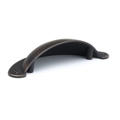 3 in. (76 mm) Center-to-Center Brushed Oil-Rubbed Bronze Traditional Cup Pull - Super Arbor