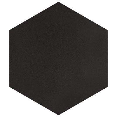 Merola Tile 
    Textile Hex Black 8-5/8 in. x 9-7/8 in. Porcelain Floor and Wall Tile (11.56 sq. ft. / case) - Super Arbor