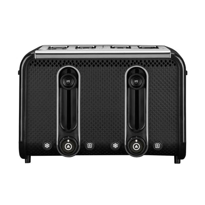 Studio 4-Slice Black Toaster with Crumb Tray - Super Arbor