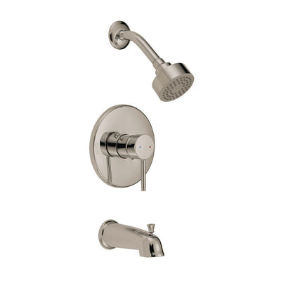 Eastport Single-Handle 1-Spray Tub and Shower Faucet in Satin Nickel (Valve Included) - Super Arbor