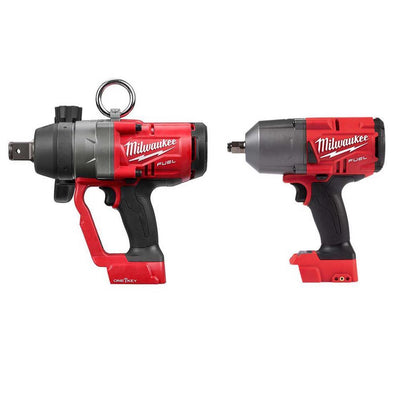 M18 FUEL 18-Volt Lithium-Ion Brushless Cordless 1 in. and 1/2 in. Impact Wrench with Friction Ring (2-Tool) - Super Arbor